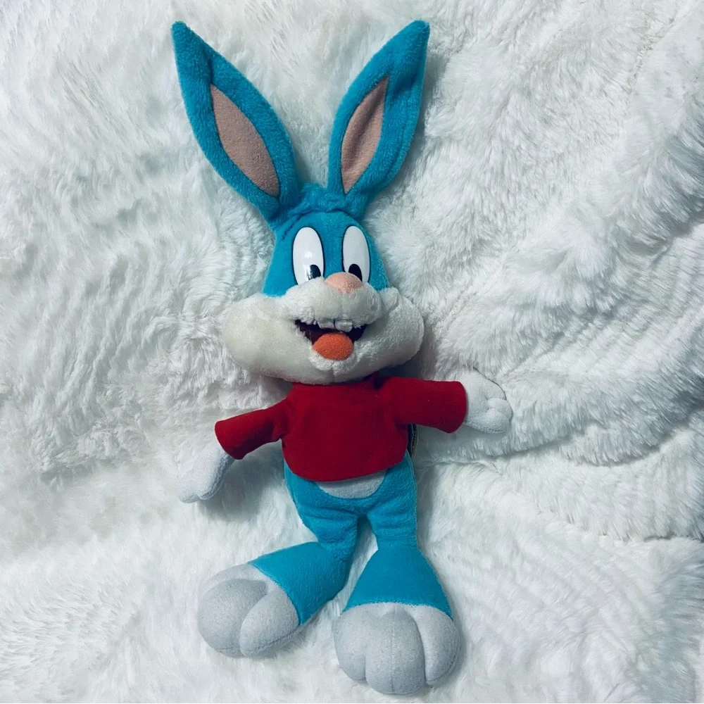 Vintage Tiny Toon Buster Bunny Blue and Red Stuffed Toy